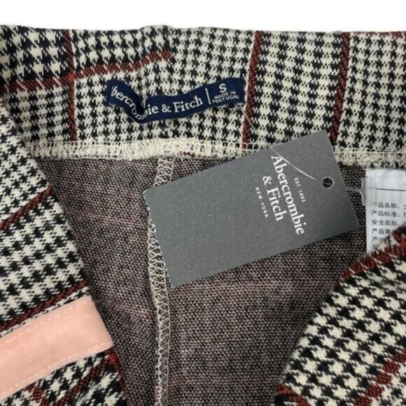 Abercrombie & Fitch Velvet Plaid Pull On Legging Small - Picture 5 of 8